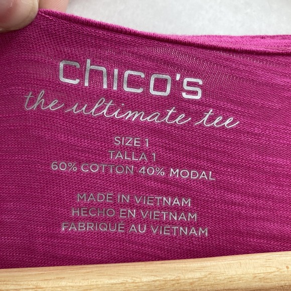 Chicos Cardigan Womens 1 Open Front Long Sleeve Modal Sweater Lightweight Preppy - Picture 4 of 13